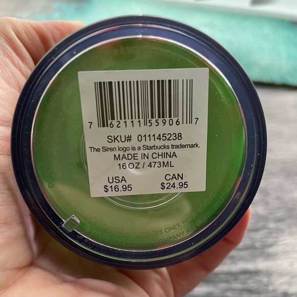 NWT: Starbucks Halloween 16oz Glow In The Dark Cold Cup w/ stickers - Picture 2 of 6